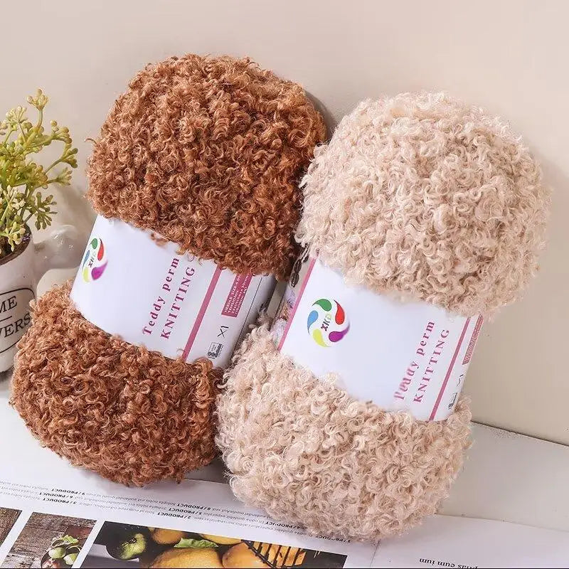 Yarn, Teddy-Style Faux Fur for Scarves, Sweaters, Bags & Cozy Home Crafts