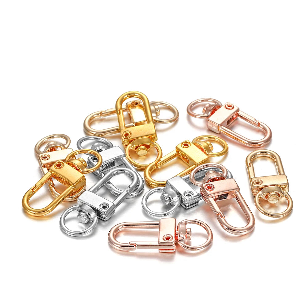 Lobster Clasps Alloy Snap Hooks Keychain Findings DIY Jewelry Making