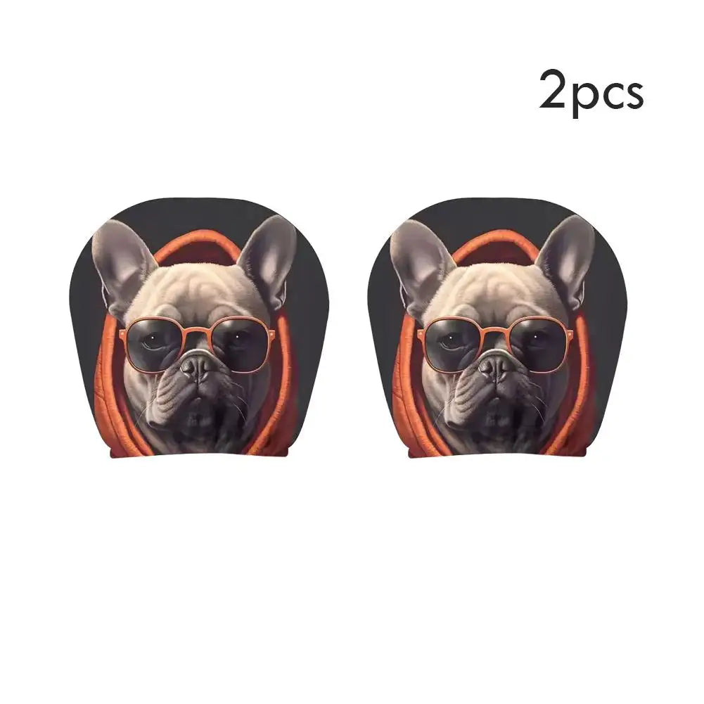Bear Car Headrest Covers Universal Premium Quality Replacement Accessory