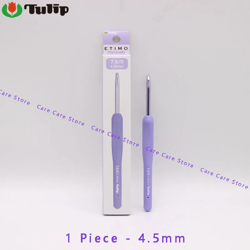 Crochet Hook, Tulip Etimo Murasaki Cushion Grip for Handmade Yarn Crafts
