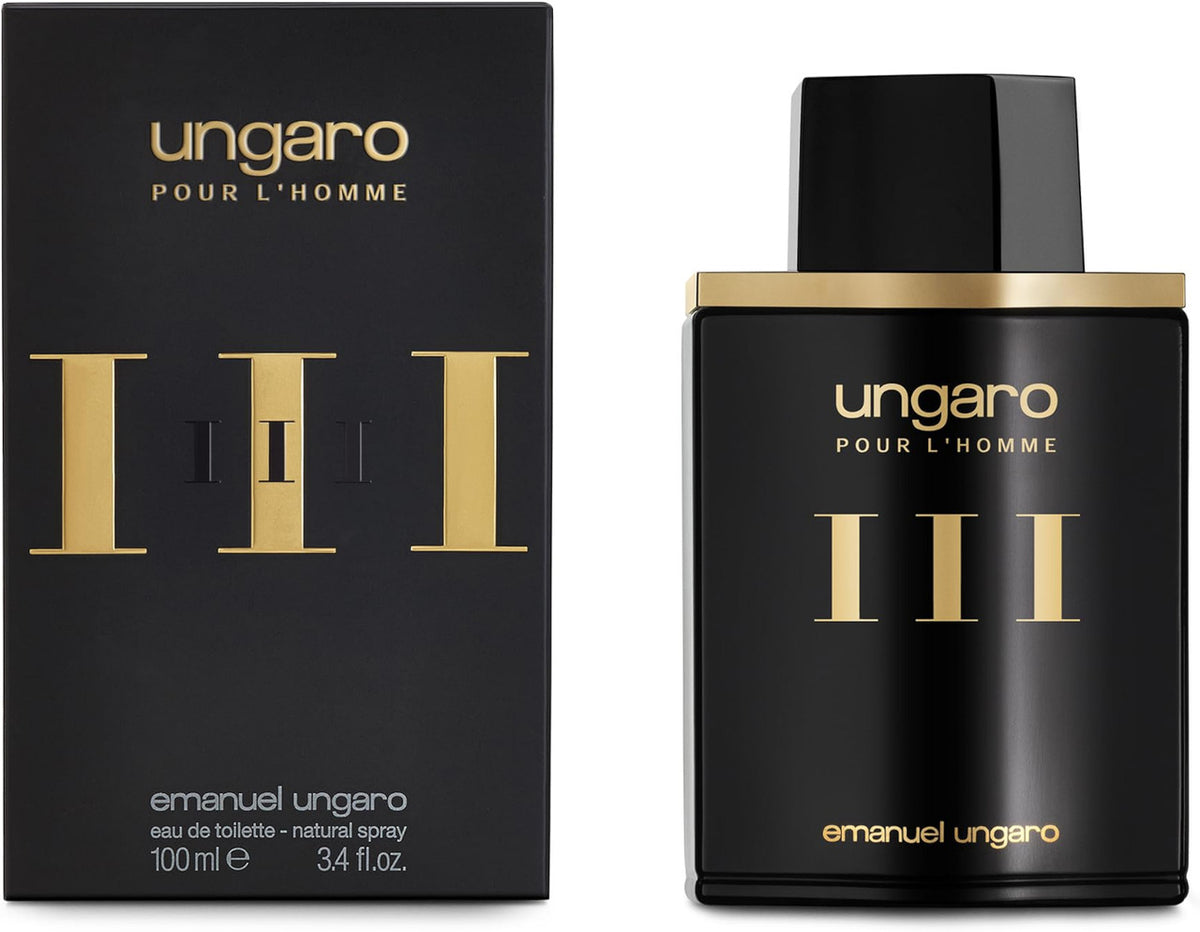 Ungaro Three 3.4 Eau De Toilette Spray For Men.
