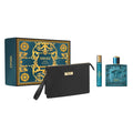 Versace Eros 3 Pcs Set For Men: 3.4 Eau De Toilette Spray + 0.3 Eau De Toile...