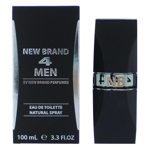 New Brand 4 Men Eau de Toilette 3.3 oz Men's Cologne Fragrance Spray