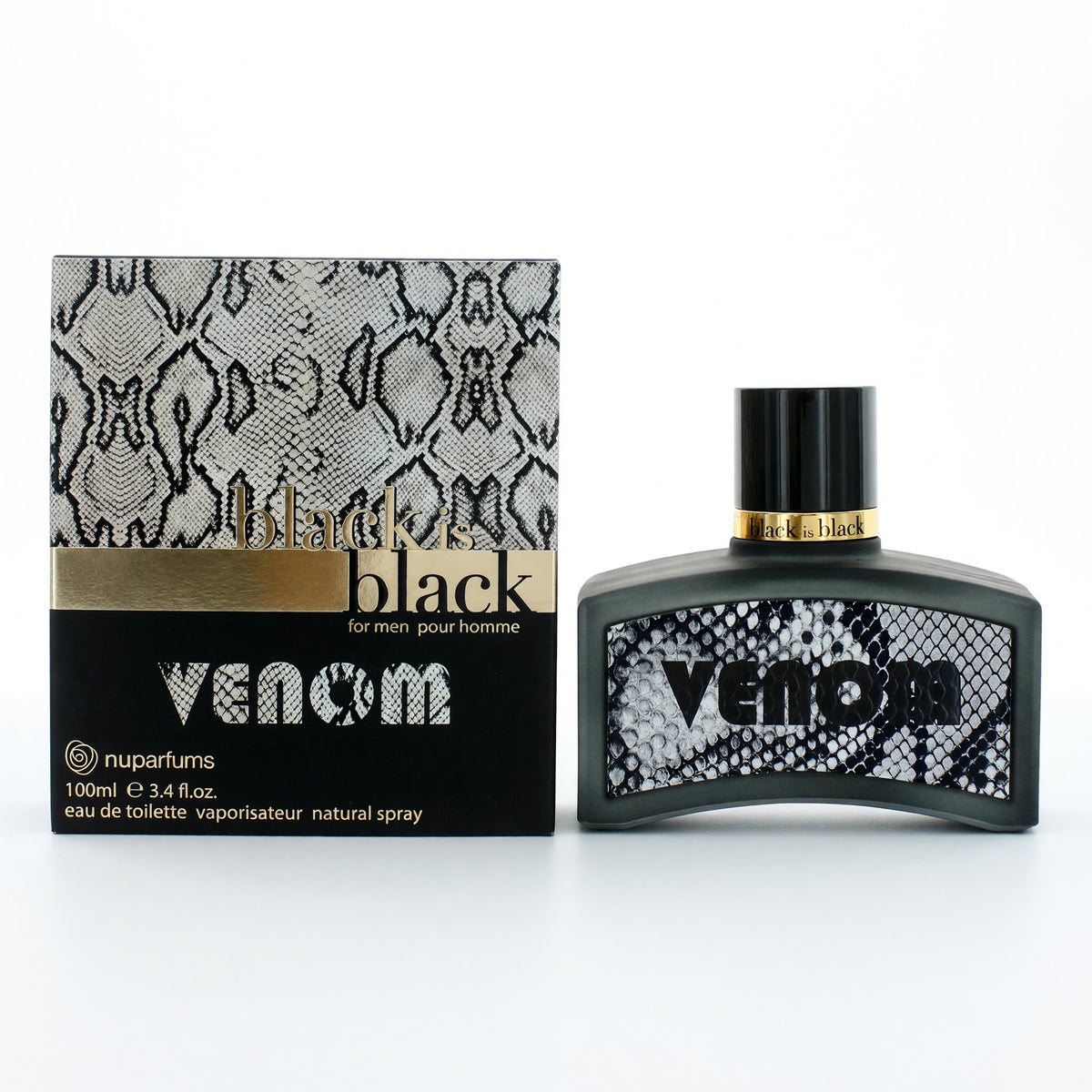 Nuparfums Black Is Black Venom Eau de Toilette 3.4 oz Men's Cologne