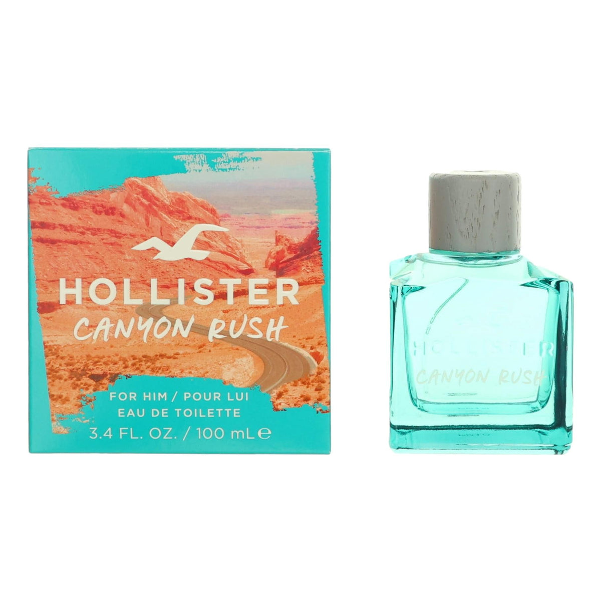 Hollister Canyon Rush Eau de Toilette 3.4 oz Men's Cologne Fragrance Spray