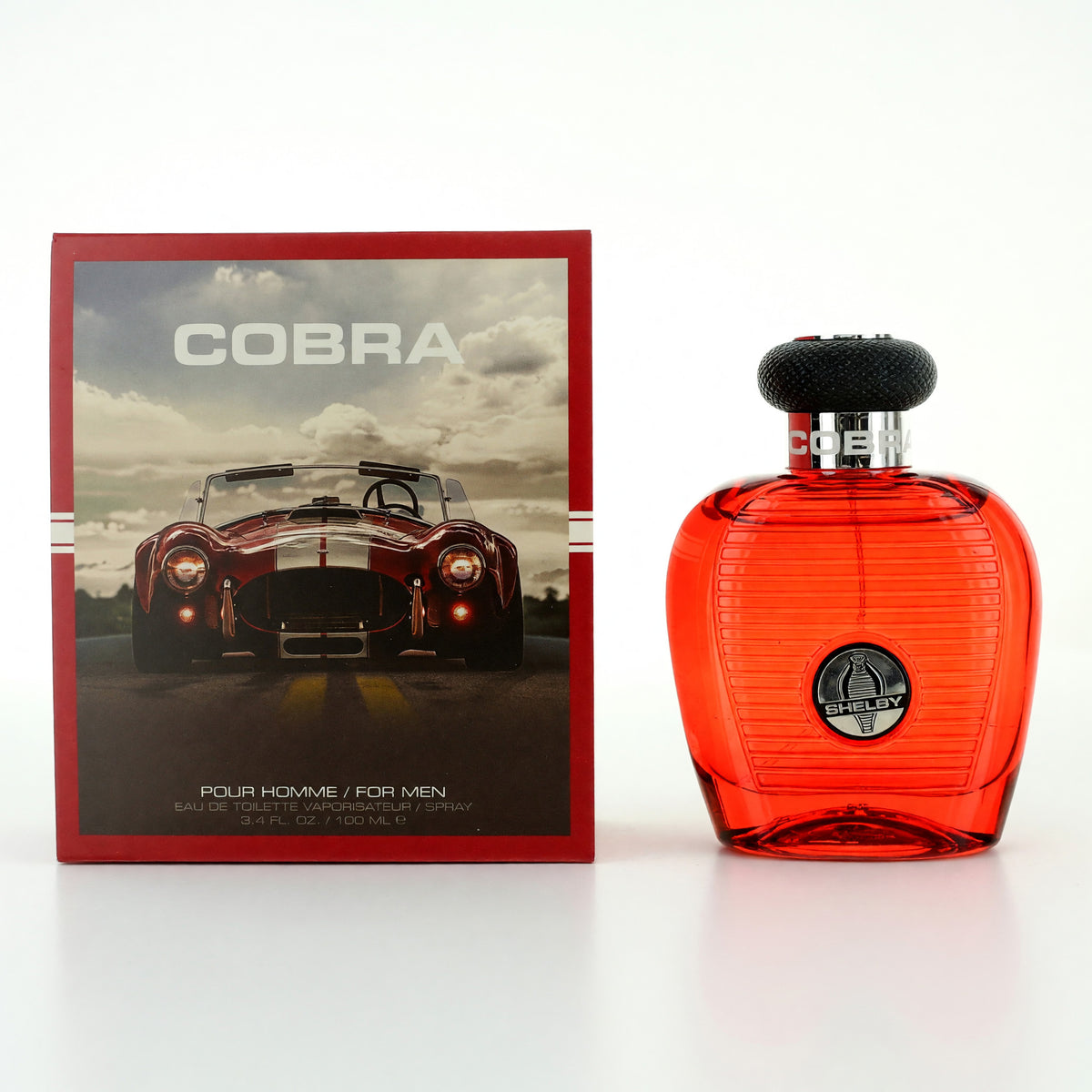 Carroll Shelby Cobra Red Eau de Toilette 3.4 oz Men's Cologne Fragrance Spray