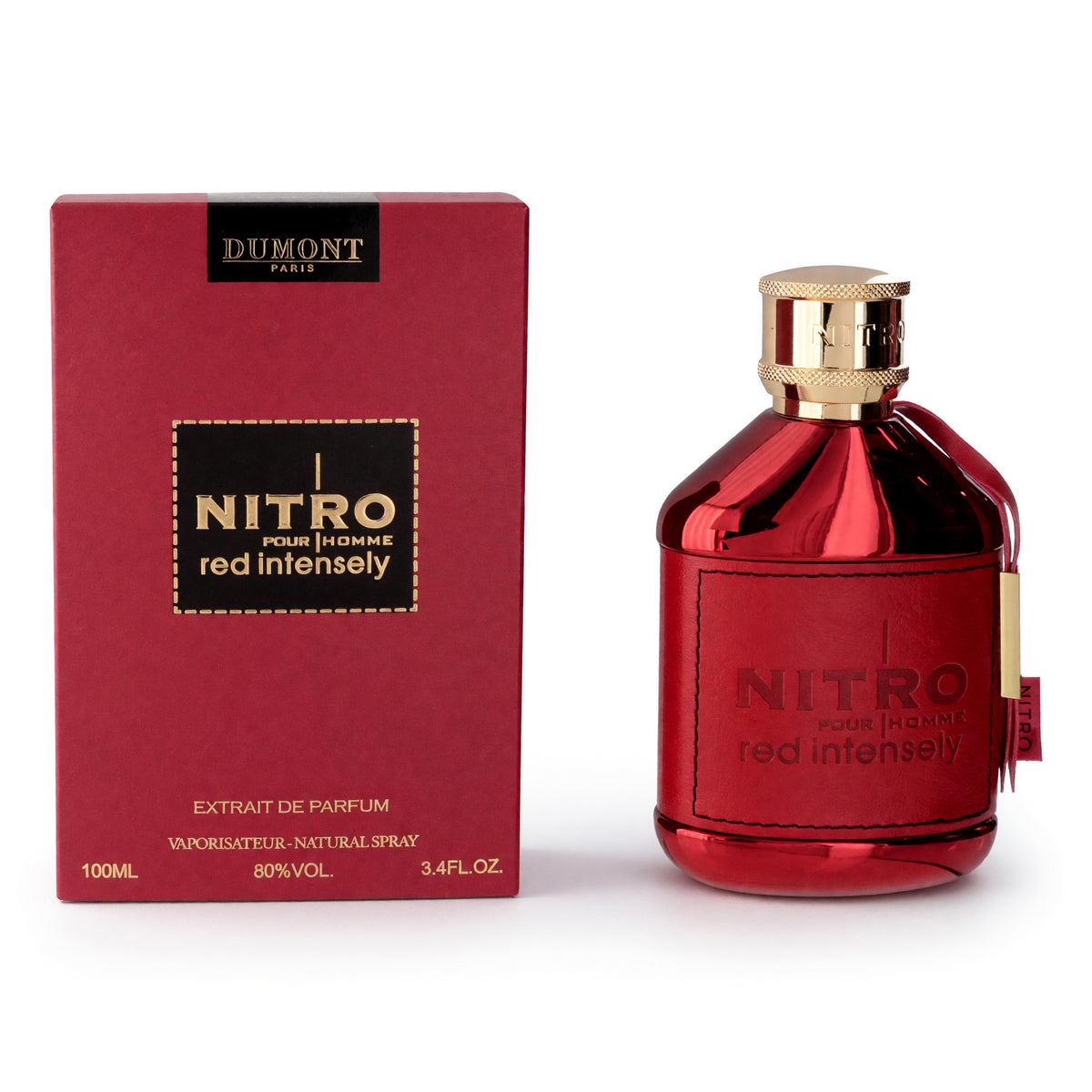 Dumont Nitro Red Intensely Eau de Parfum 3.4 oz Men's Cologne Fragrance Spray