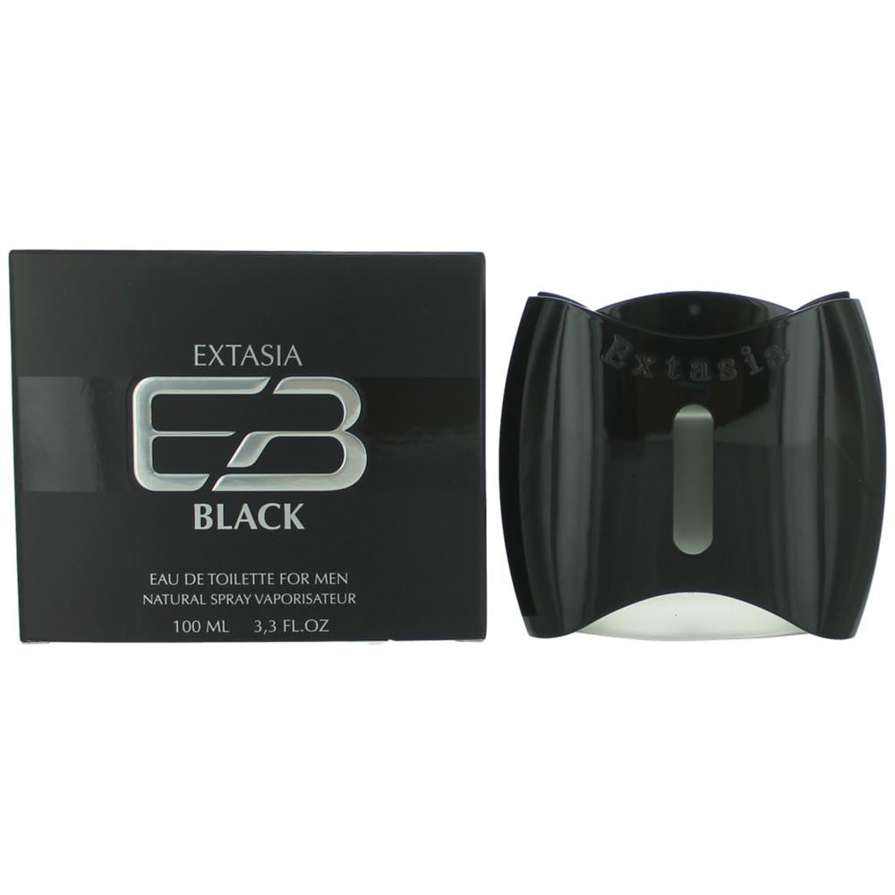 New Brand Extasia Black Eau de Toilette 3.3 oz Men's Cologne Fragrance Spray