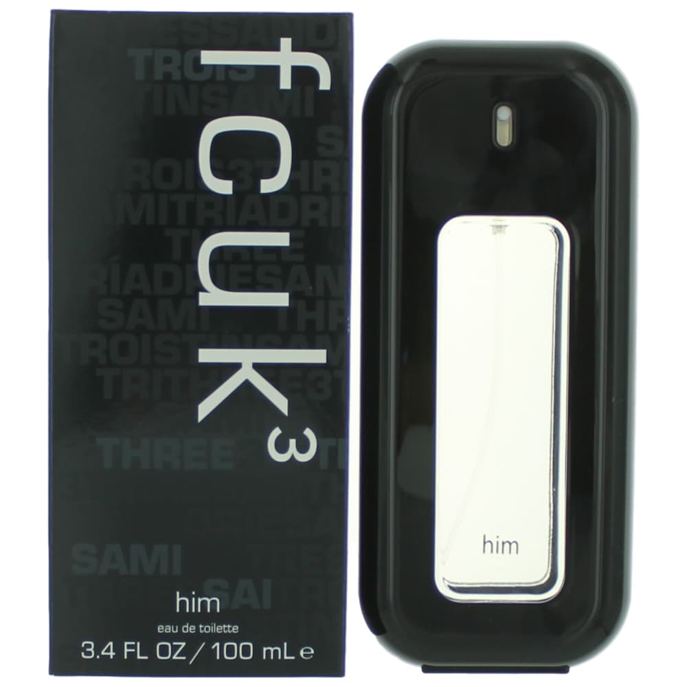French Connection FCUK 3 Eau de Toilette 3.4 oz Men's Cologne Fragrance Spray