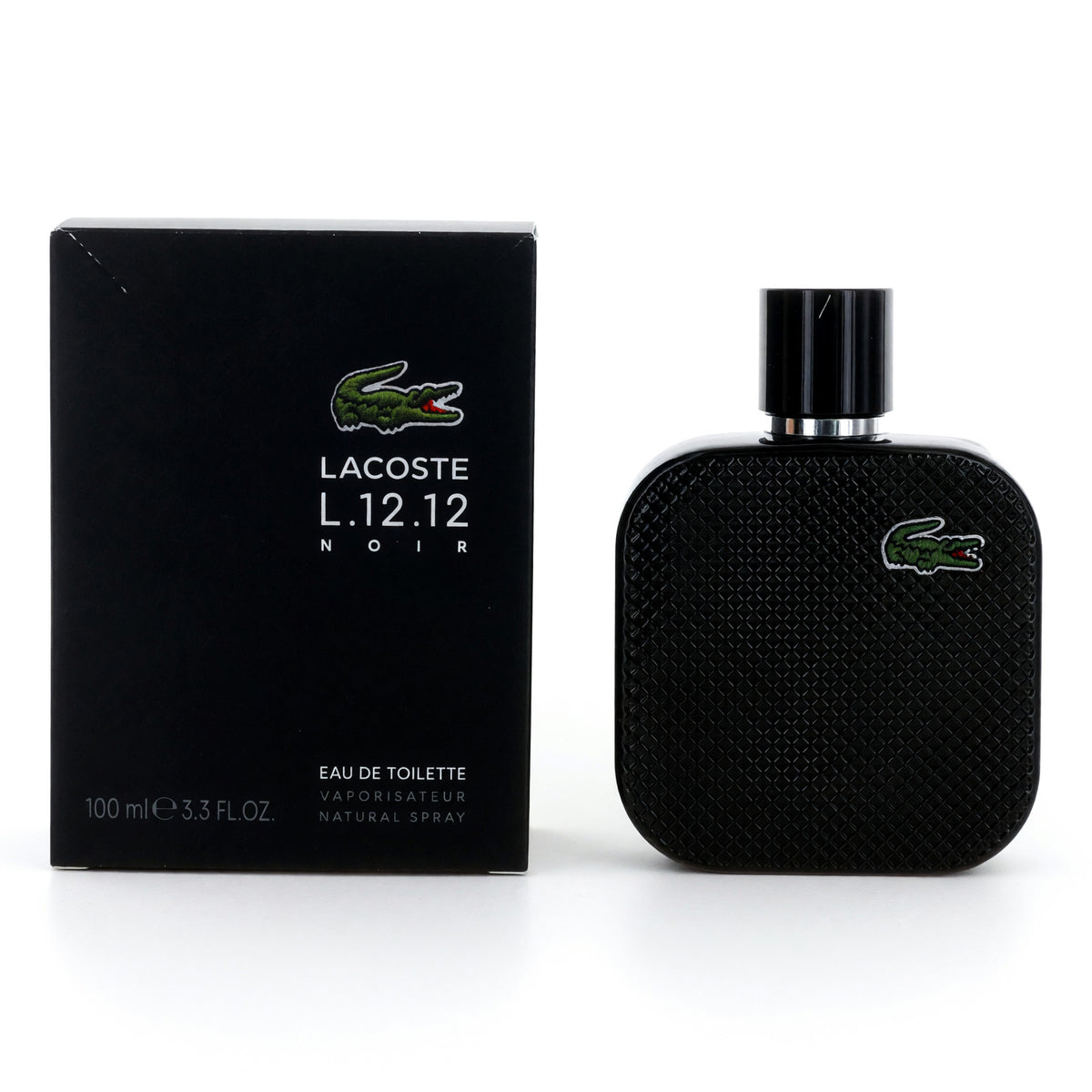 Lacoste L. 12.12 Black Noir Eau de Toilette 3.3 oz Men's Cologne Spray