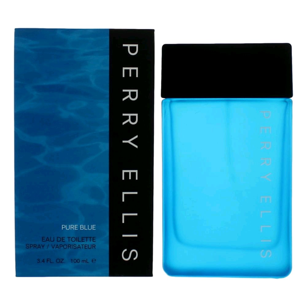 Perry Ellis Pure Blue Eau de Toilette 3.4 oz Men's Cologne Fragrance Spray