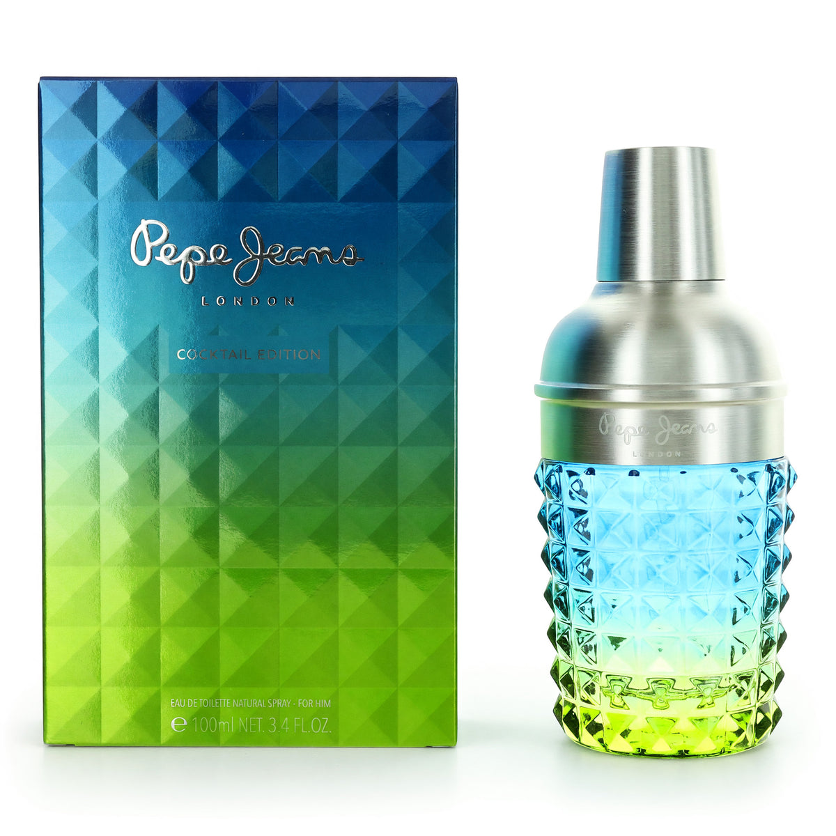 Pepe Jeans London Cocktail Eau de Toilette 3.4 oz Men's Cologne Fragrance Spray