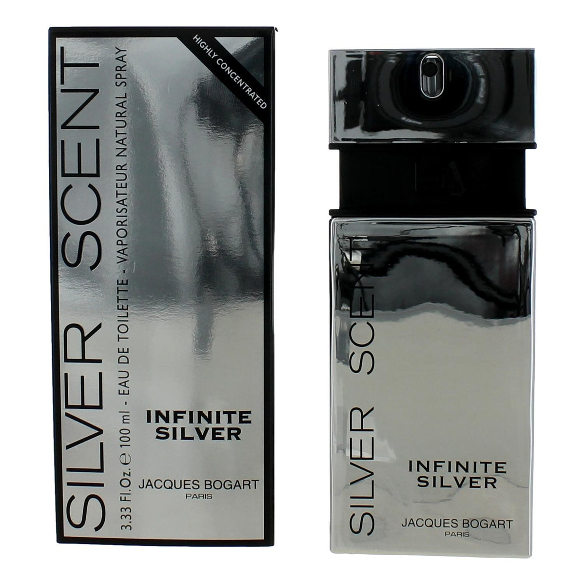 Jacques Bogart Silver Scent Infinite Silver EDT 3.33 oz Men's Cologne