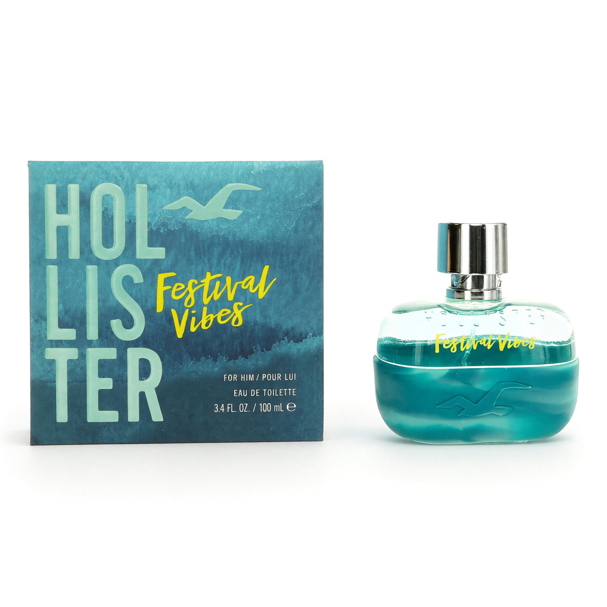 Hollister Festival Vibes Eau de Toilette 3.4 oz Men's Cologne Fragrance Spray