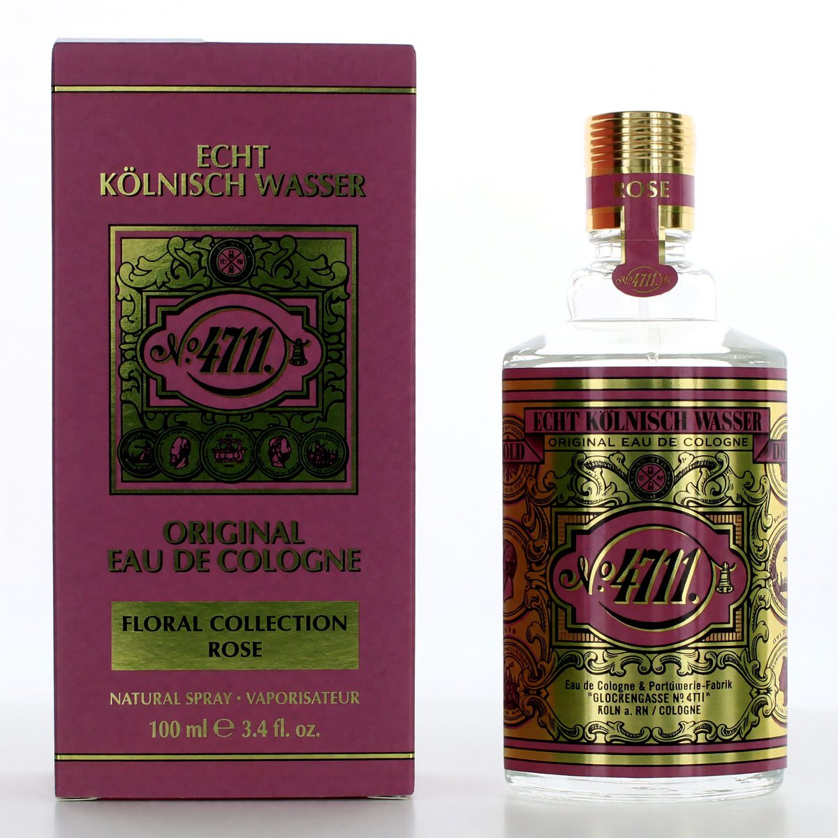 4711 Floral Collection Rose Eau de Cologne 3.4 oz Unisex Fragrance Spray