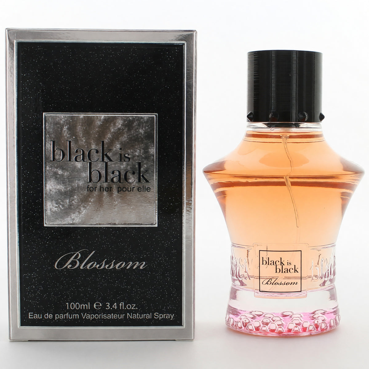 Nuparfums Black Is Black Blossom Eau de Parfum 3.4 oz Women's Fragrance Spray