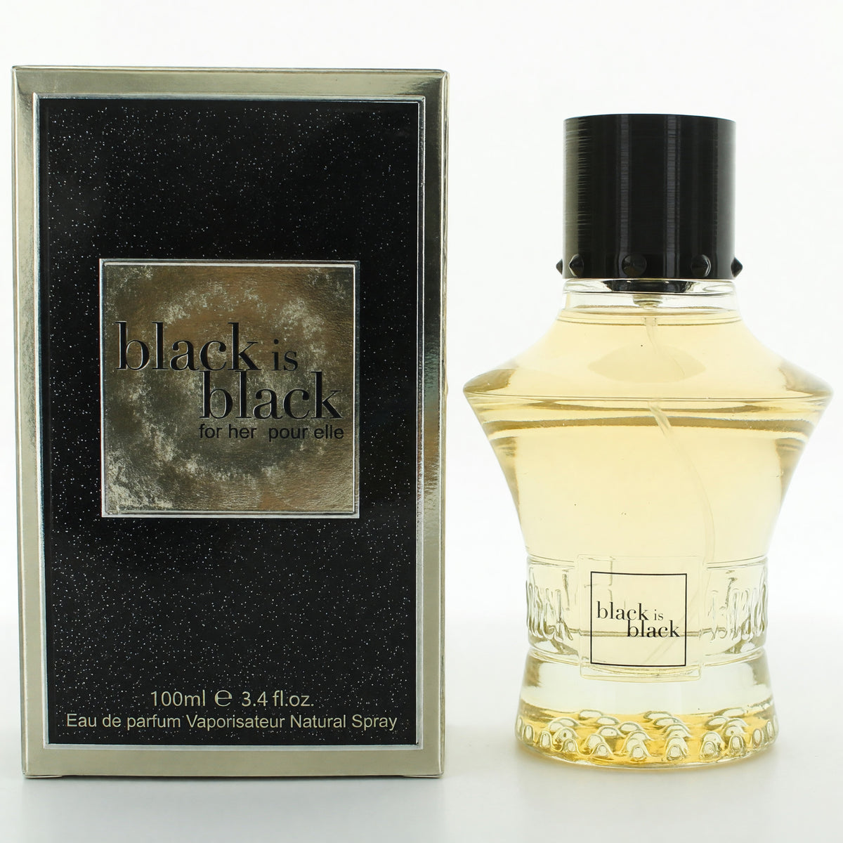 Nuparfums Black Is Black For Her Eau de Parfum 3.4 oz Women's Fragrance Spray