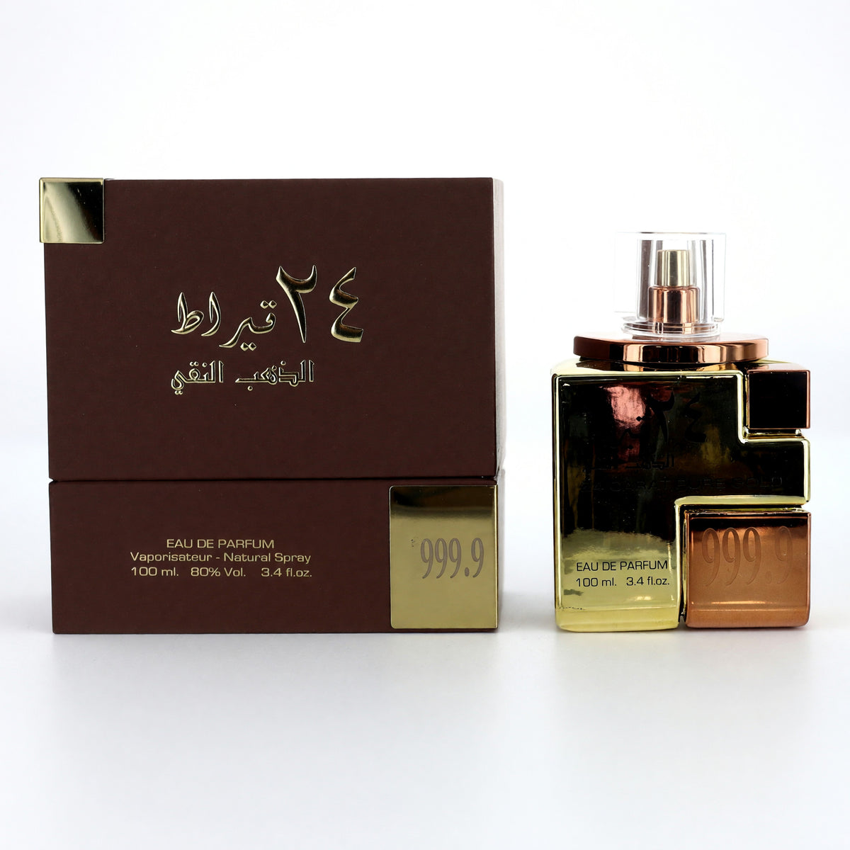 Lattafa 24 Carat Pure Gold Eau de Parfum 3.4 oz Unisex Fragrance Spray