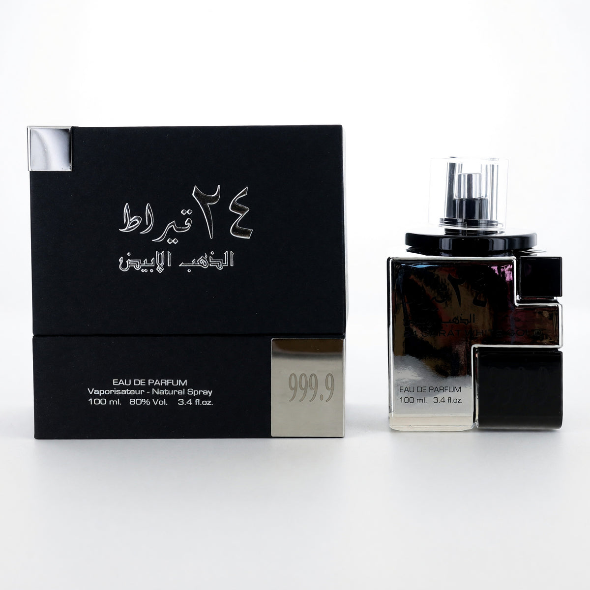 Lattafa 24 Carat White Gold Eau de Parfum 3.4 oz Unisex Fragrance Spray