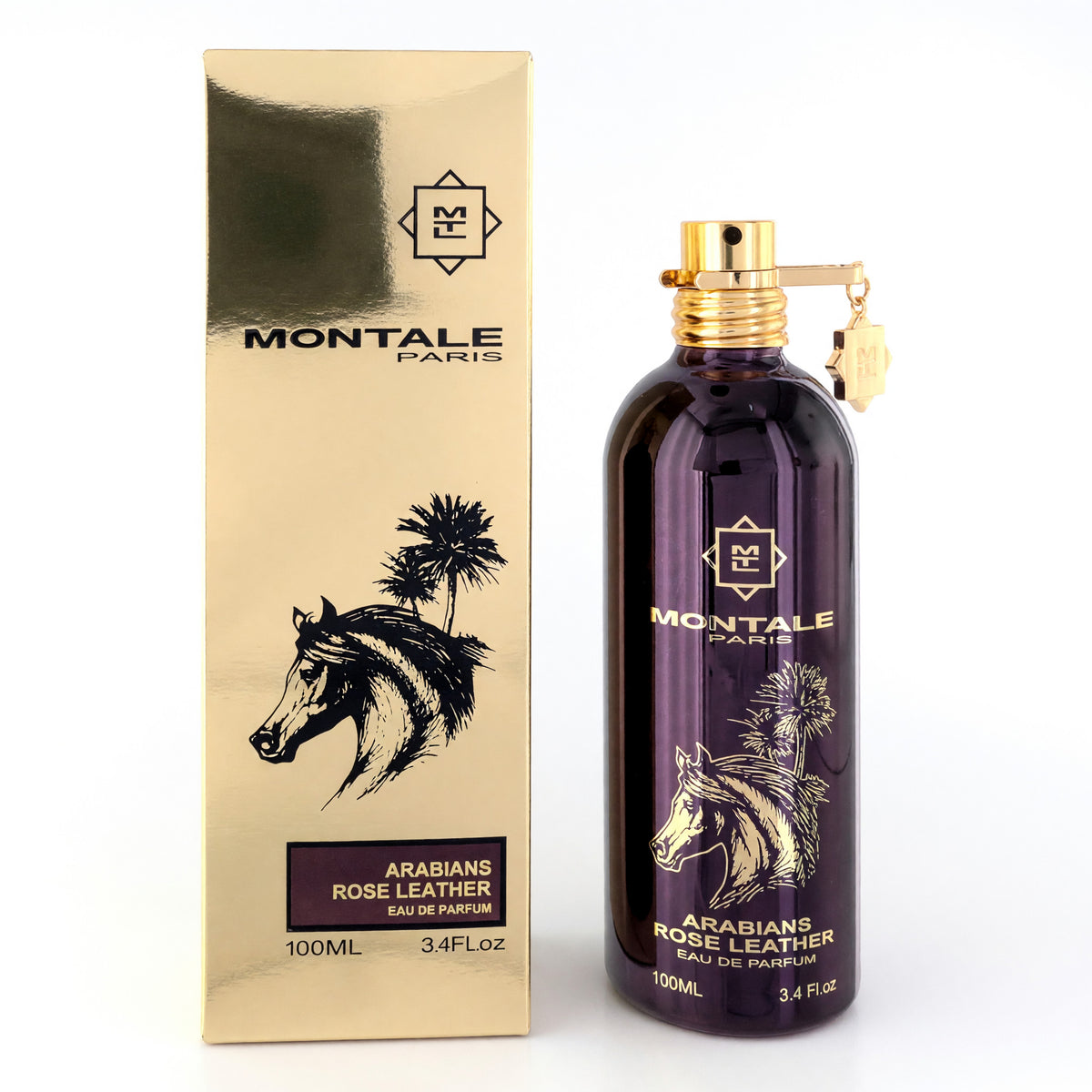 Montale Arabians Rose Leather Eau de Parfum 3.4 oz Unisex Fragrance Spray