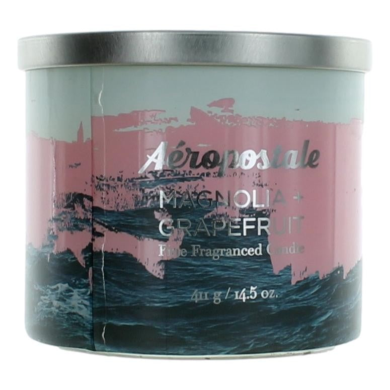 Aeropostale 14.5oz Soy Wax Blend 3 Wick Candle - Magnolia & Grapefruit
