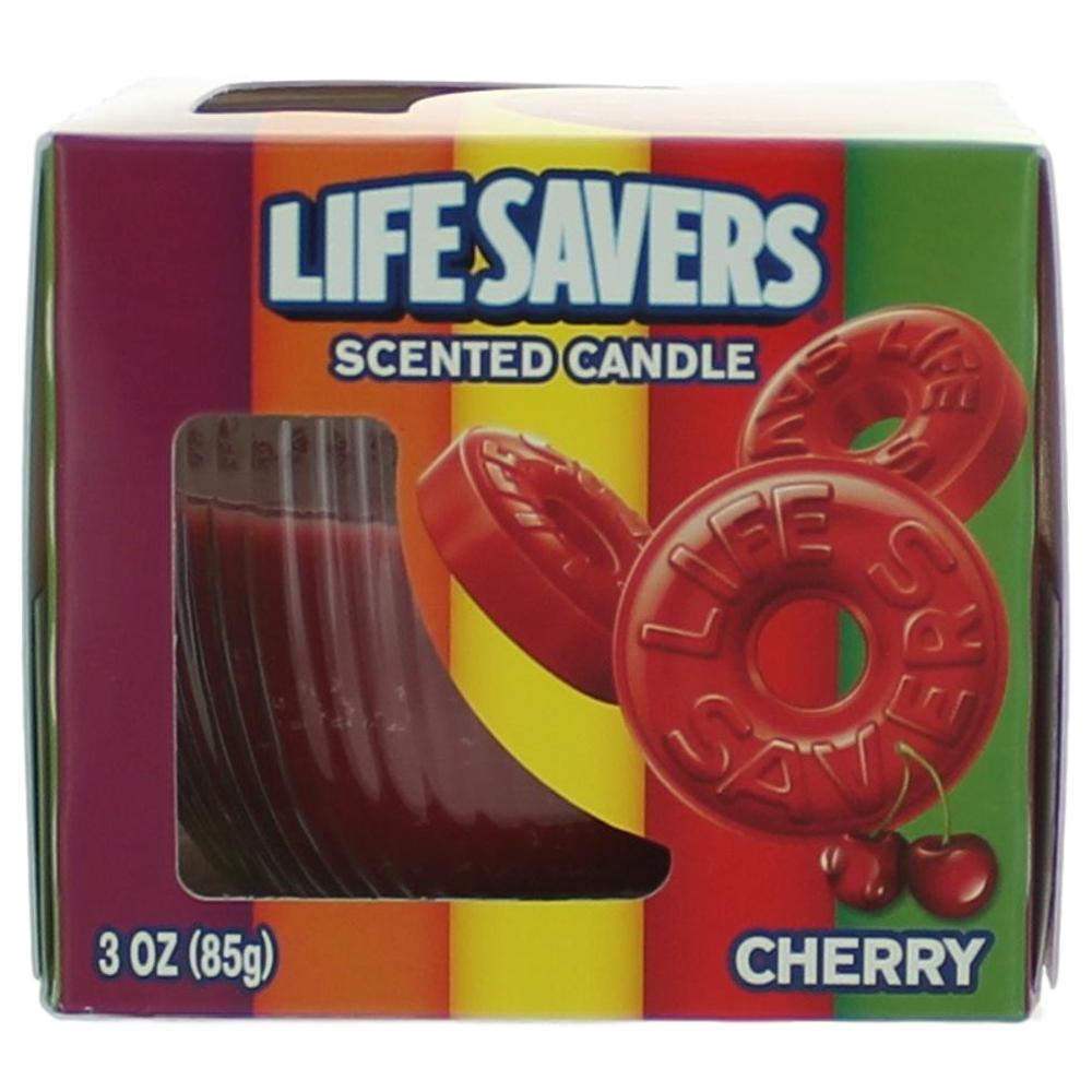 Scented Candle Life Savers Jar - Cherry