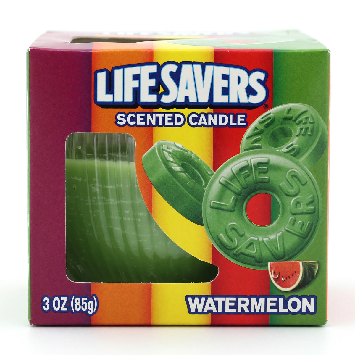 Scented Candle Life Savers Jar - Watermelon