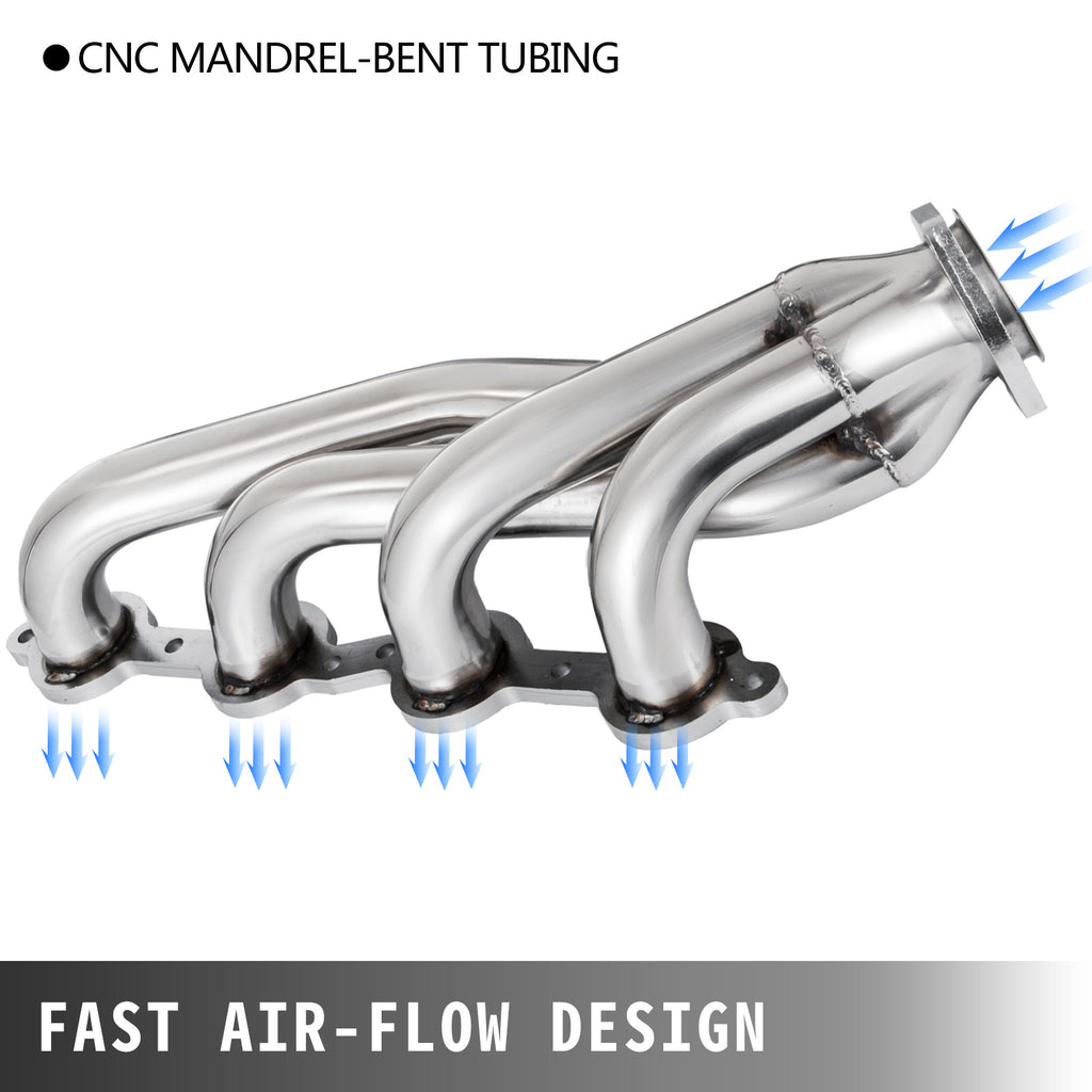 Stainless Steel LS Swap Conversion Headers for 1982-2004 Chevy S10 GMC Sonoma 4.8L 5.3L 5.7L 6.0L V8