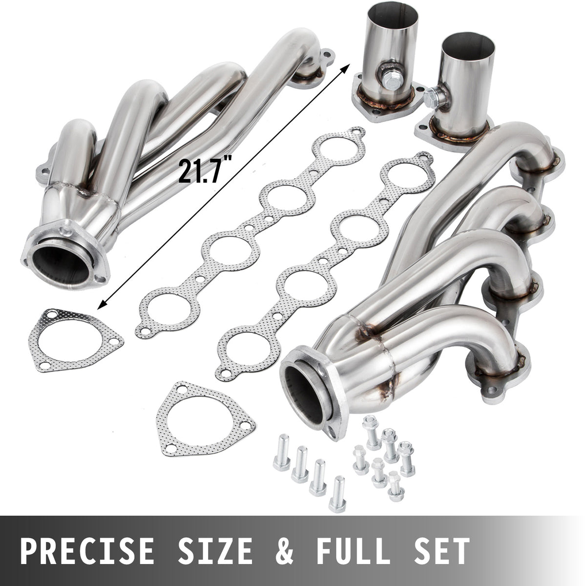 Stainless Steel LS Swap Conversion Headers for 1982-2004 Chevy S10 GMC Sonoma 4.8L 5.3L 5.7L 6.0L V8