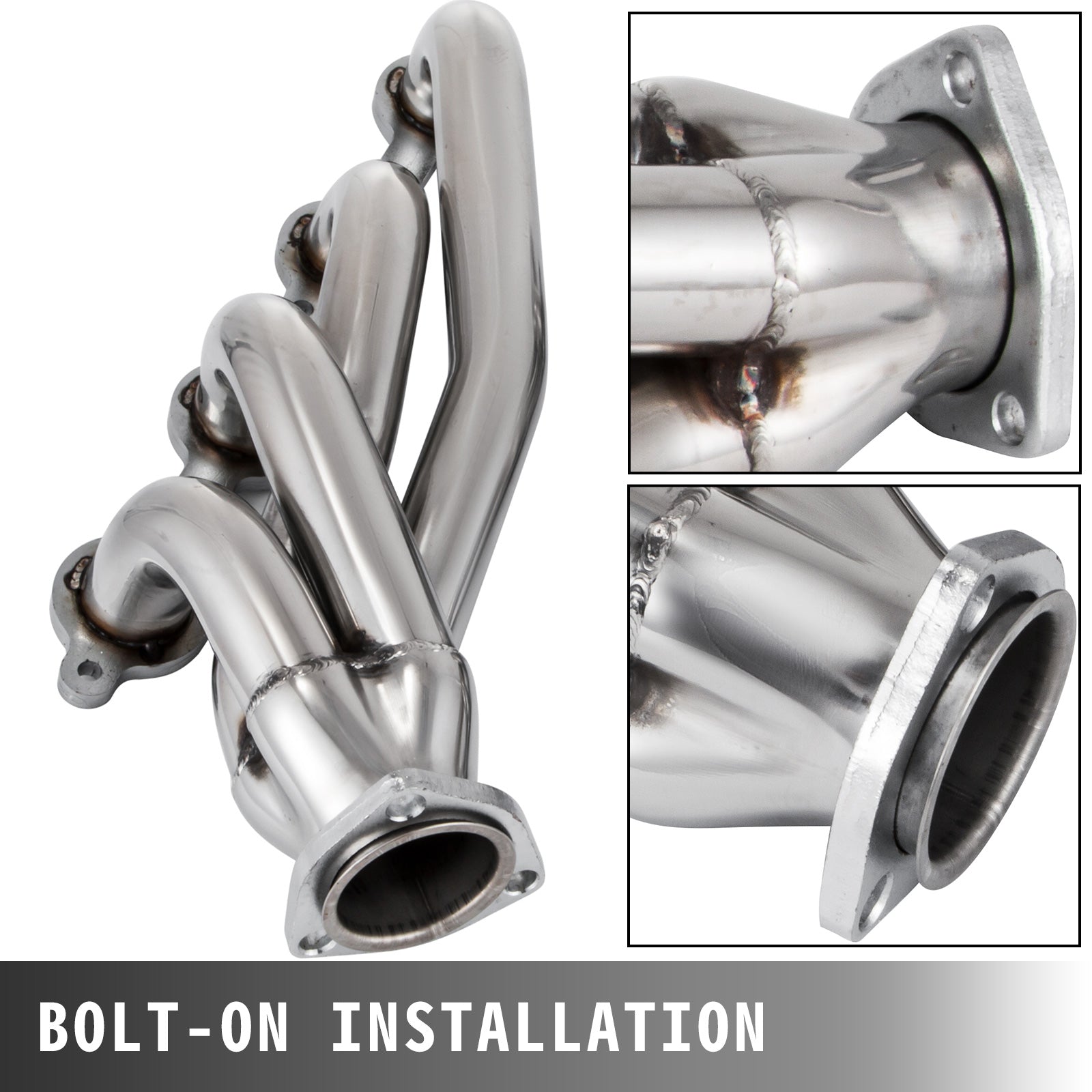 Stainless Steel LS Swap Conversion Headers for 1982-2004 Chevy S10 GMC Sonoma 4.8L 5.3L 5.7L 6.0L V8