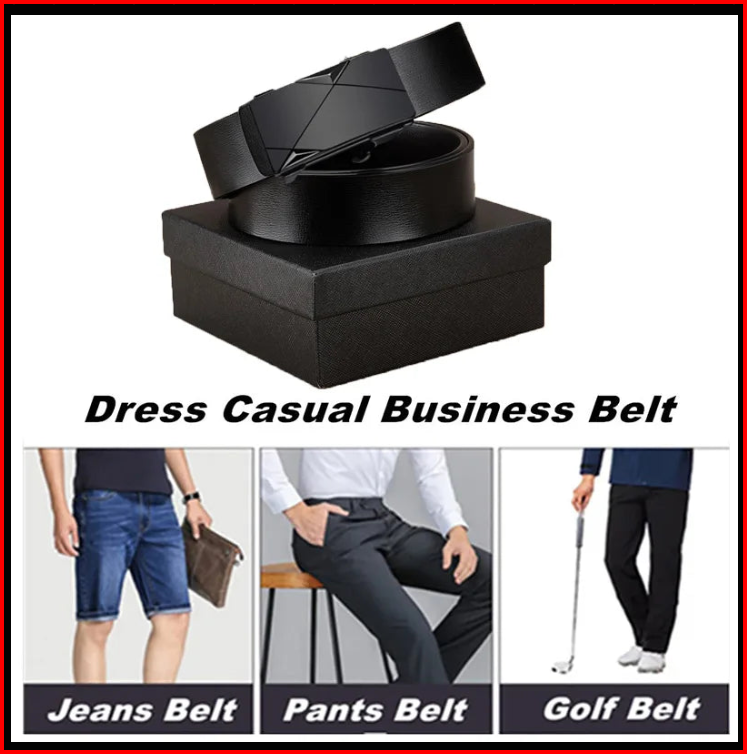 OYIFAN dress casual business belt styled for jeans, pants, and golf